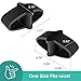 Welnove Pack of 12 Bunion Corrector Toe Separators with 2 Loops Big Toe Spacer Suitable for Bunion and Overlap Toe Black - Image 4