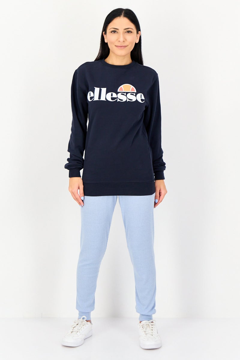 Ellesse Women Sportswear Fit Long Sleeve Outdoor Sweatshirt, Navy - Image 2