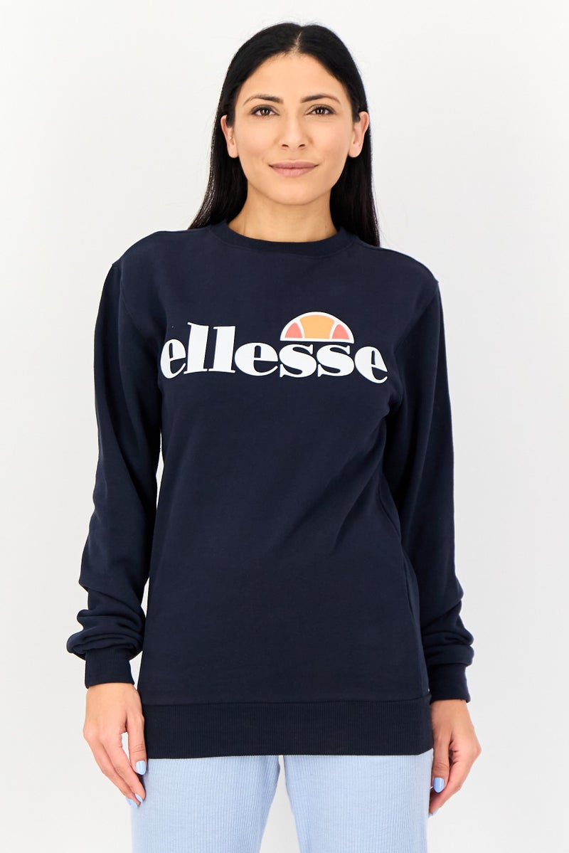 Ellesse Women Sportswear Fit Long Sleeve Outdoor Sweatshirt, Navy - Image 1