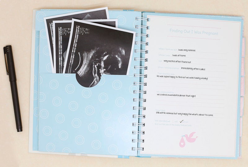 Pearhead My Pregnancy Journal, Pregnancy Memory Book with 7 Baby Keepsake Pockets, Photo Pages, Capture Every Milestone of Your Pregnancy, Gift for New Mom - Image 4