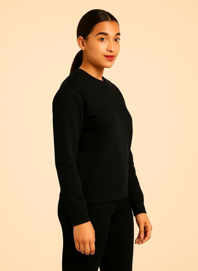 Pause Women Regular Fit Solid Sweatshirt - Image 5