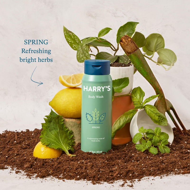 Harry's Body Wash Shower Gel for Men - Spring Scent - (3 Pack) 16 fl oz - Cleanses Skin During the Shower - No Parabens, Sulfates, or Dyes - Image 3
