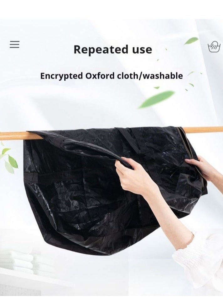 Generic 2 Pieces 100L Extra Large Moving Bag with Sturdy Zipper and Carrying Handle, Storage Bag for Clothes, Moving Supplies Storage Bag, Space Saving, Extra Large Storage Bag Storage Bag for Moving, Traveling  - Image 5