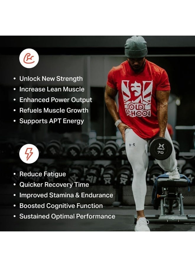 Old School Labs Classic CREATINE - Worldâ€™s First Probiotic Infused Creatine Monohydrate for Muscle Size, Strength, Immune Boost, Brain Health, And Gut Optimization, Unflavored, 300g Powder And Scoop - Image 4