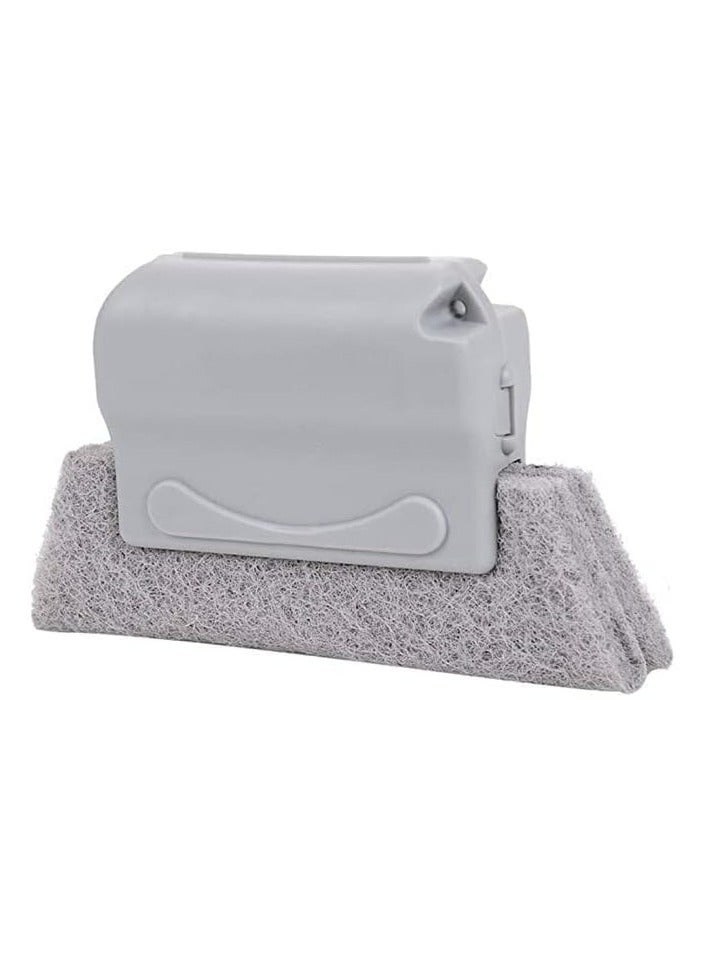 Oasisgalore Window Groove Frame Cleaning Brush Door Track Cleaning Brushes Dust Cleaner Tool for Corners Edges and Gaps (Grey) - Image 1