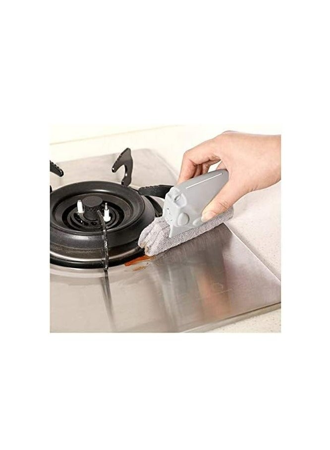 Oasisgalore Window Groove Frame Cleaning Brush Door Track Cleaning Brushes Dust Cleaner Tool for Corners Edges and Gaps (Grey) - Image 4