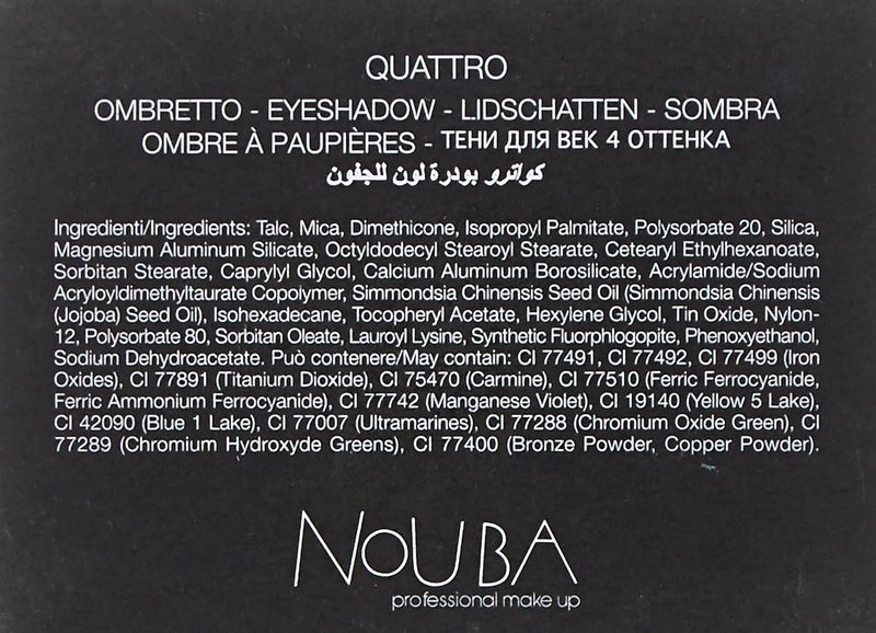 Nouba Quattro Eyeshadow Palette 4 Colors No 627 8g - Image 3
