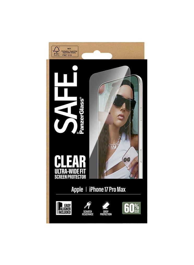 PanzerGlass SAFE Screen Protector Ultra-Wide Fit iPhone 17 Pro Max - Clear - Image 4
