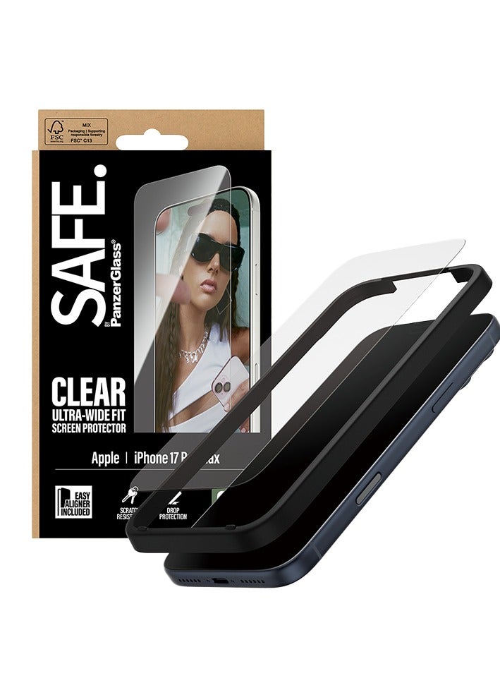 PanzerGlass SAFE Screen Protector Ultra-Wide Fit iPhone 17 Pro Max - Clear - Image 2