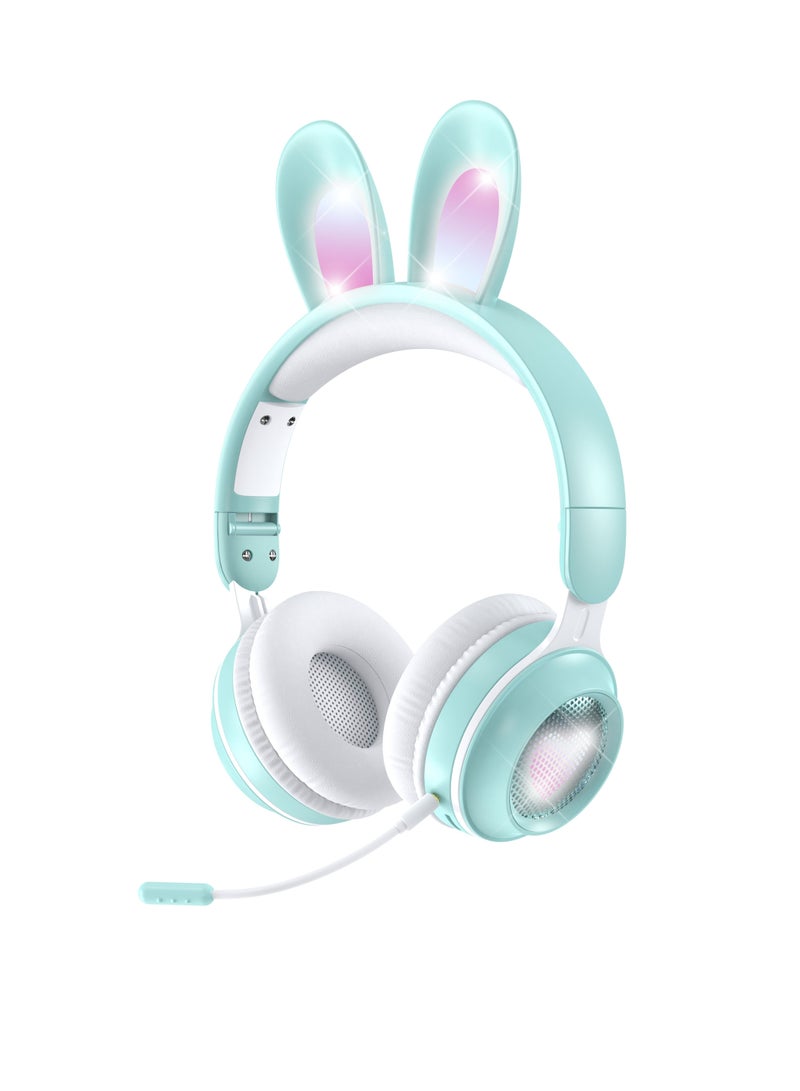 GULFLINK Bluetooth Wireless Headphones for Kids Teens Adults Green - Image 1
