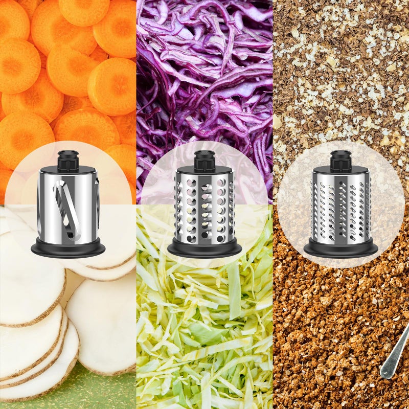 Cofun Slicer Shredder Attachment for Kitchenaid Stand Mixer, Cofun Shredder Accessories, Mixer Assecories for Kitchenaid Mixer, Cheese Grater Attachment for Kitchenaid with 3 Blades - Image 5