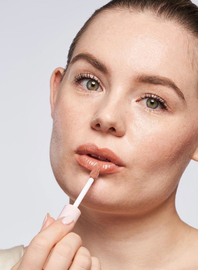 Wander Beauty Lip Retreat Oil - Skinny Dip (Nude) - 4-in-1 Tinted Oil + Moisturizing Gloss with Avocado, Vitamin E and Rosehip - Hydrating Care for Dry Lips - 0.33 fl oz - Image 3