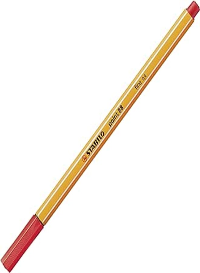 Stabilo point 88 fineliner pen - 0.4 mm. - light red