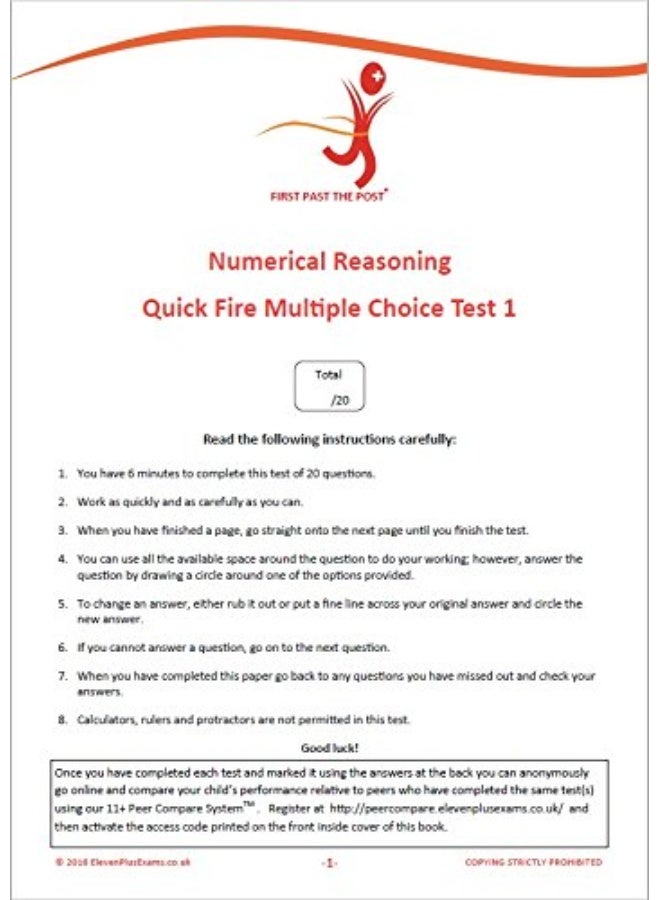 11+ Essentials Numerical Reasoning: Quick-Fire Book 1 - Multiple Choice - Image 4