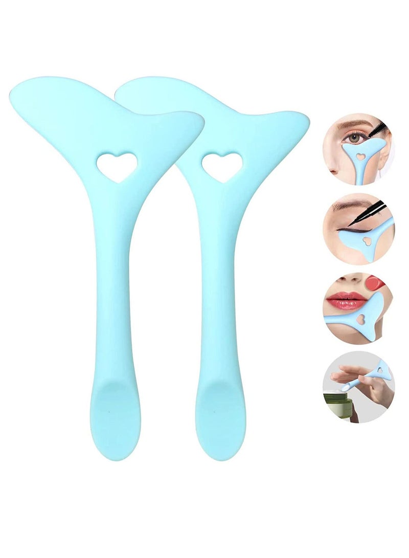 Generic Pack Of 2 Reusable Silicone Eyeliner Eyebrow Makeup Stencils  - Image 1