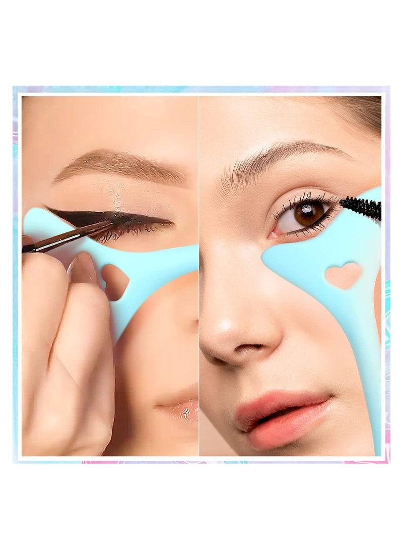 Generic Pack Of 2 Reusable Silicone Eyeliner Eyebrow Makeup Stencils  - Image 2