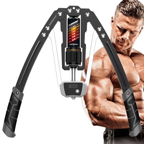 EAST MOUNT Twister Arm Exerciser with Counter Display-Adjustable 22-440lbs Hydraulic Power, Home Chest Expander, Shoulder Muscle Training Fitness Equipment, Arm Exercise Strengthener - Image 1
