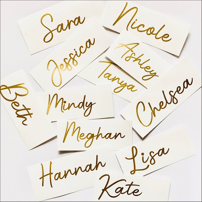 Silvery Custom Name Stickers Journal Phone Notebook Set Holiday Wedding Valentine Easter - Image 3