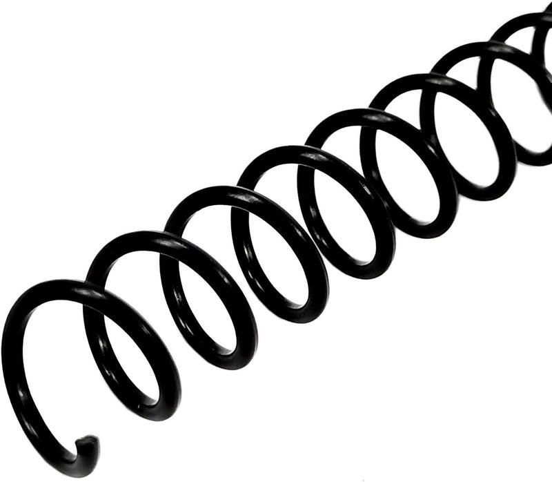 RAYSON 14.3mm Plastic Spiral Coil Binding 3:1 Pitch, 9/16inch, 115 Sheets Capacity Black Coil Binding Spines - Versatile for Office and Educational Tasks, Pack of 100 - Image 1