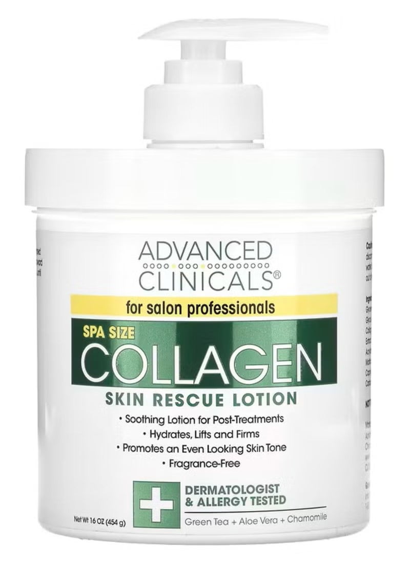 Advanced Clinicals Collagen Skin Rescue Lotion - 16 oz  - Image 3