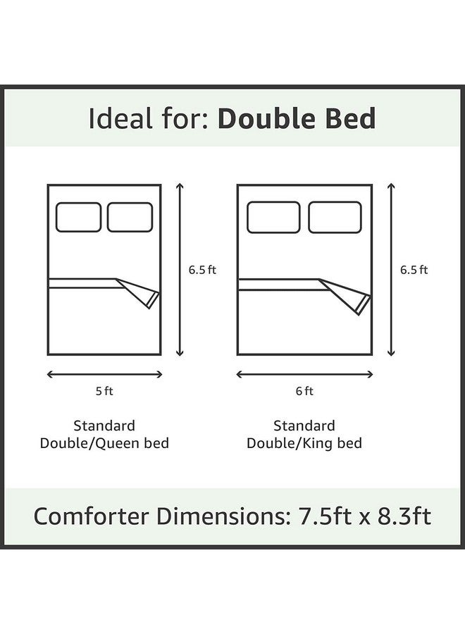 THE HOME STYLE THE HOME STYLE Super Soft Glace Cotton King Size AC Comforter ll Blanket ll Duvet with 1 King Size Elastic Fitted Bedsheet 72"x78" Inch and 2 Pillow Cover (Pack of 4, Burly Wood)  - Image 5