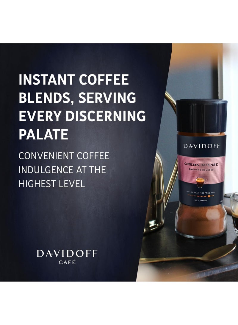 Davidoff Crema Intense Instant Coffee, 90g, 100% Arabica | Get Free KF Pistachio Chocolate 20g by Decadent Foods - Image 2