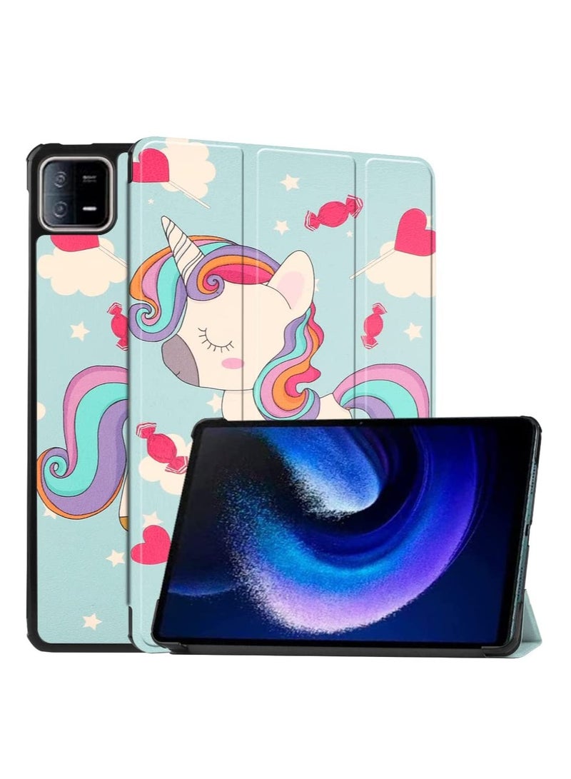 Case for Xiaomi Pad 6/6 Pro 11 inch Released 2023, Tri fold Slim Lightweight Hard Shell Smart Protective Cover with Multi-Angle Stand for Xiaomi Pad 6/6 Pro 11 inch - Image 1