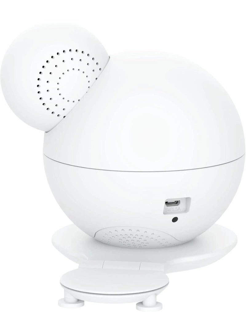 آي بيبي جهاز مراقبة الأطفال الذكي M8 بدقة 2K، إصدار 2021، مزود برؤية ليلية مطورة وصوت عالي الوضوح، وكاميرا مراقبة للأطفال مزودة بخاصية عرض ضوء القمر، وتنبيهات عند البكاء والحركة، وأكثر من 1000 تهويدة، وتنبيهات لدرجة الحرارة والرطوبة، متوافق مع نظامي iOS وAndroid. - Image 2