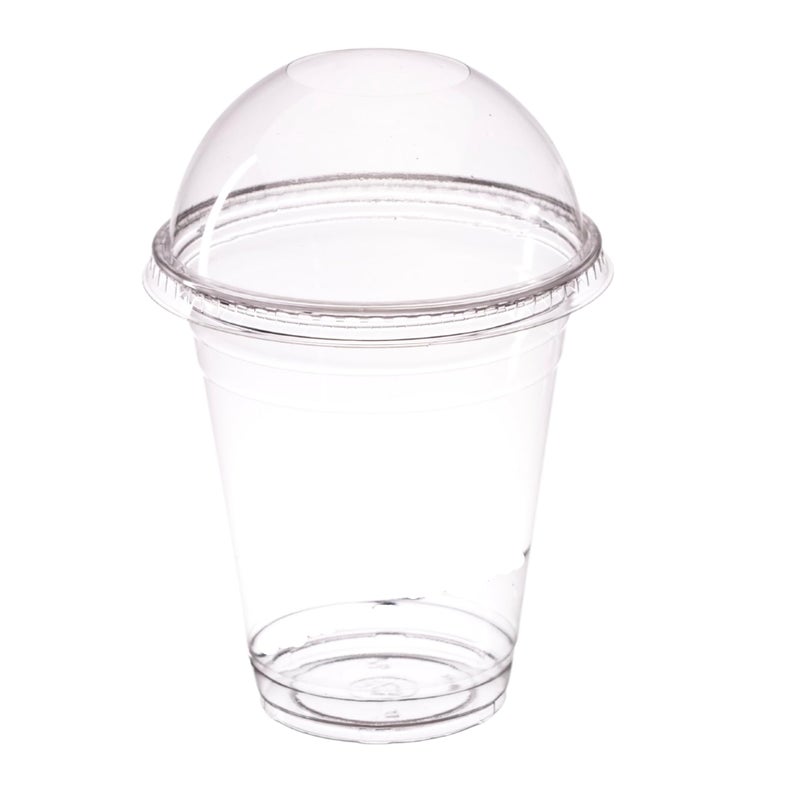 AIOS Smoothie Cups with Dome Lids 250ml  8oz Pack of 50