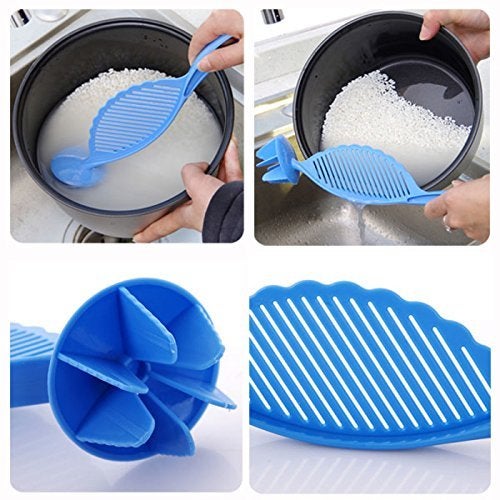 Mezons Multi functional Spoon Rice Washer Filter Strainer Colanders Spoon Kitchen Device - Image 4