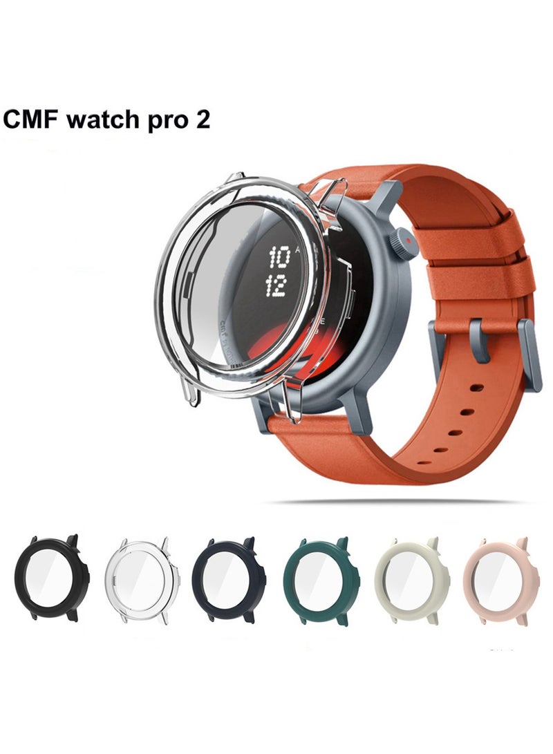 CMF Watch Pro 2 Case Ultra-Thin Hard PC Protective Cover with Tempered Glass Film Case Cover for CMF By Nothing Watch Pro2 Accessories - Image 2