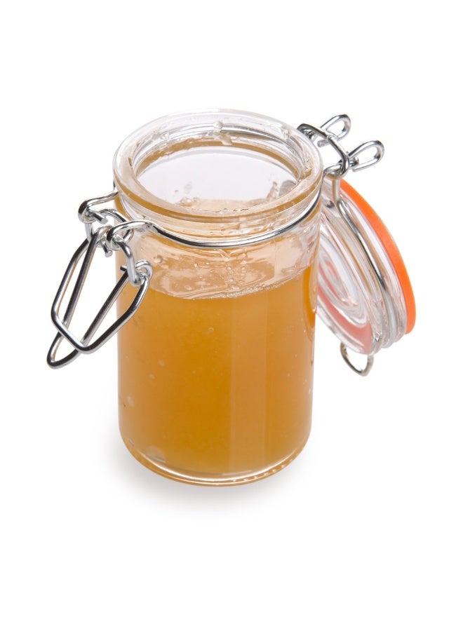 Restaurantware برطمان ماسون بغطاء مشبك - برطمانات ماسون مع غطاء زناد - تخزين السوائل أو المواد الجافة، تقديم الحلويات، المشروبات أو المقبلات - 3.4 أونصة - علبة 10 قطعة - Image 2