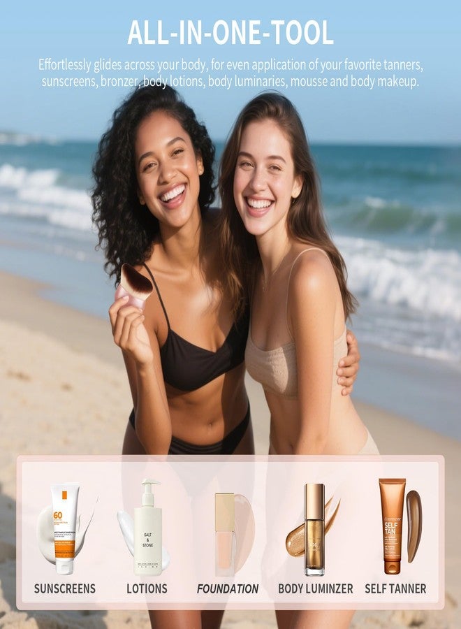 docolor Self Tanner Brush 75mm Large Body Makeup Brush Soft synthetic hair Tanning Brush no stripes, for Foundation, Self-tanners, Bronzer, Self Tan Back Applicator Face&Body Makeup Brush Gift Box - Image 5