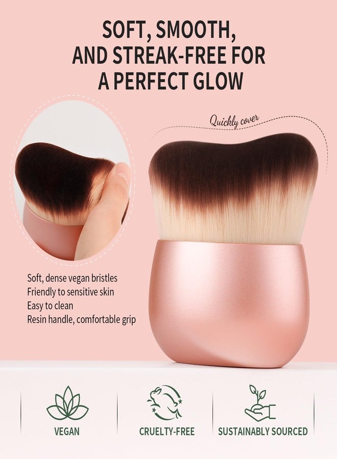 docolor Self Tanner Brush 75mm Large Body Makeup Brush Soft synthetic hair Tanning Brush no stripes, for Foundation, Self-tanners, Bronzer, Self Tan Back Applicator Face&Body Makeup Brush Gift Box - Image 2