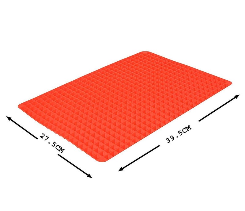 Whitecloud TRANSFORMING HOMES Whitecloud TRANSFORMING HOMES Premium Silicone Non Stick Heat Resistant Healthy Fatreducing Pyramids Baking Pan Pastry Cooking Mat Oven Liner Tray  - Image 3
