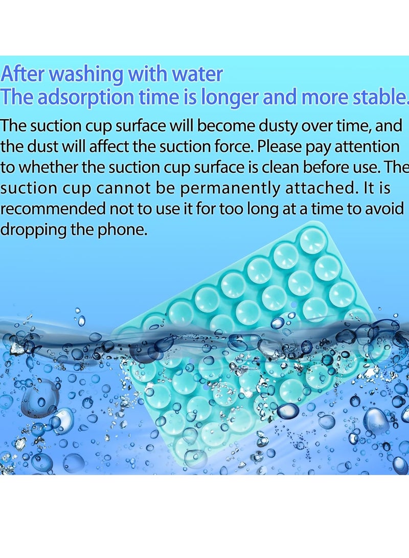 general 2 Pack Silicone Suction Cup Phone Case Mount Double Sided, Phone Accessories Hands-Free Strong Grip Holder for Selfies and Videos, Silicon Phone Stand Sticky for iPhone and Android Lavender - Image 4