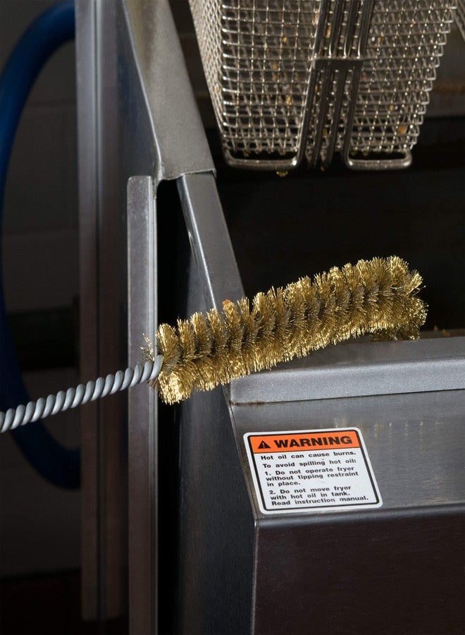 براش تيك فرشاة تنظيف المقلاة العميقة Brushtec B53C على شكل حرف L، عبوة من قطعتين، تتحمل درجات الحرارة العالية، شعيرات معدنية، عبوة من قطعتين - Image 5