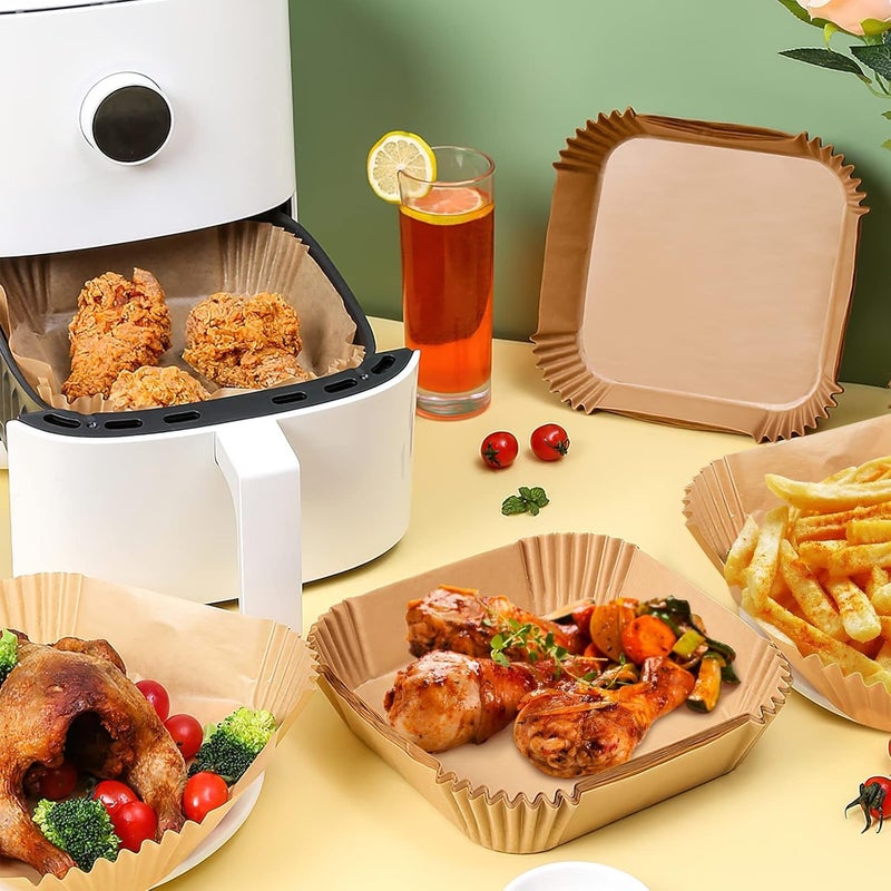 LEDHOLYT Air Fryer Paper SheetsOilProof Parchment Paper for FryingMitt Gripper Grip Kitchen Potholder Utensil Tool AIRFRYERSpatula SetPinch Grip Oil Spray Bottle - Image 3