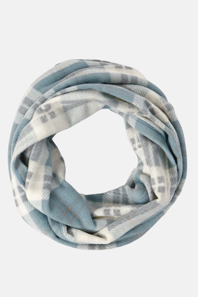 Tchibo Women Plaid Scarf 76 D cm x 43 x W cm, Teal  - Image 2