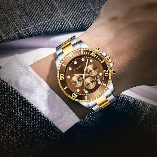Giordano Multi-Function Analog Wrist Watch for Men Water Resistant with Classy Dial and Strap|Compliment Your Look|Ideal Gift for|Men's -GZ-50085 (Brown) - Image 2