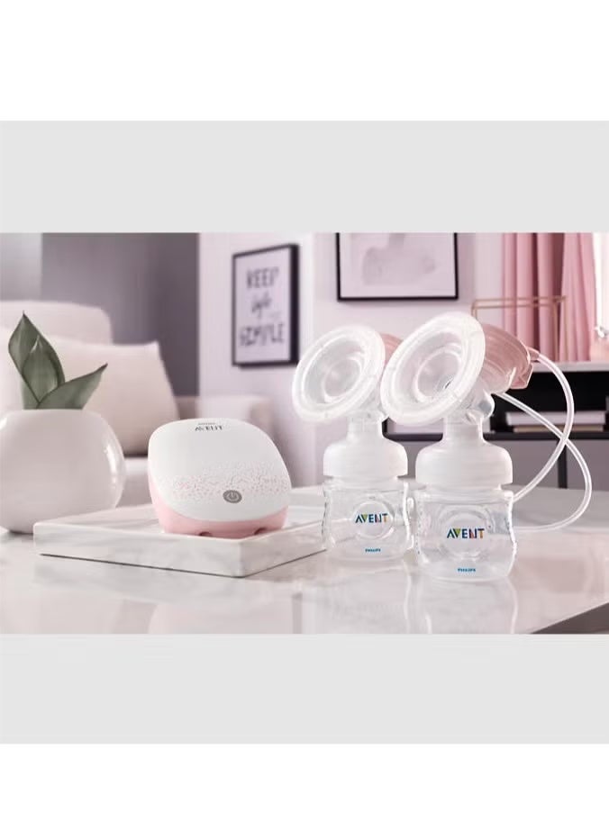 Philips Natural Series Double-Sided Electric Breast Pump Rechargeable, SCF316 | No.1 Brand Recommended by Moms Worldwide | Natural Motion Technology For Quicker Milk Flow - Image 4