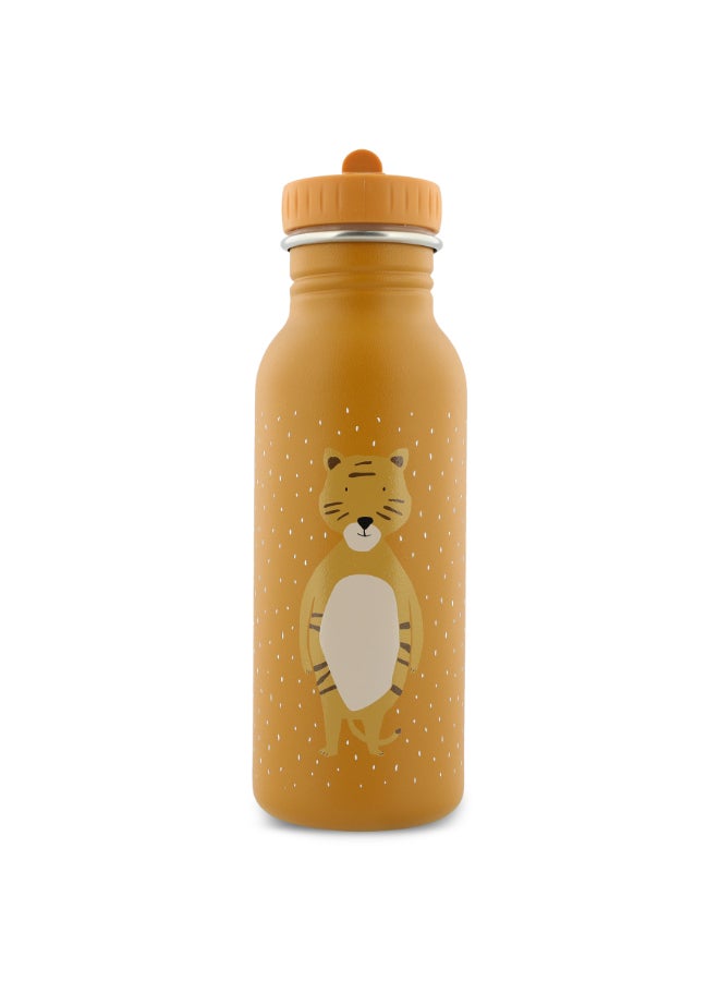 Trixie Stainless Steel Water Bottle - 500ml - Mr. Tiger - Image 1