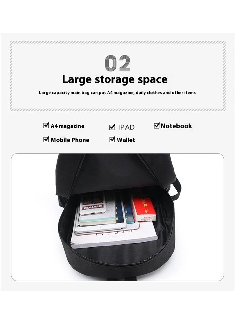 general 3-Piece Cartoon SONIC 3D Print Backpack Set - Image 3