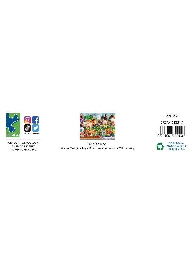 Ceaco Kittens in a Basket 300 Piece Jigsaw Puzzle - Image 4