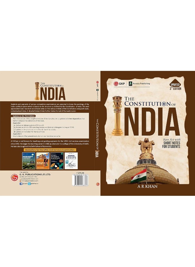 GKP The Constitution of India: Bare Act with Short Notes for Students (3rd Edition)  - Image 3