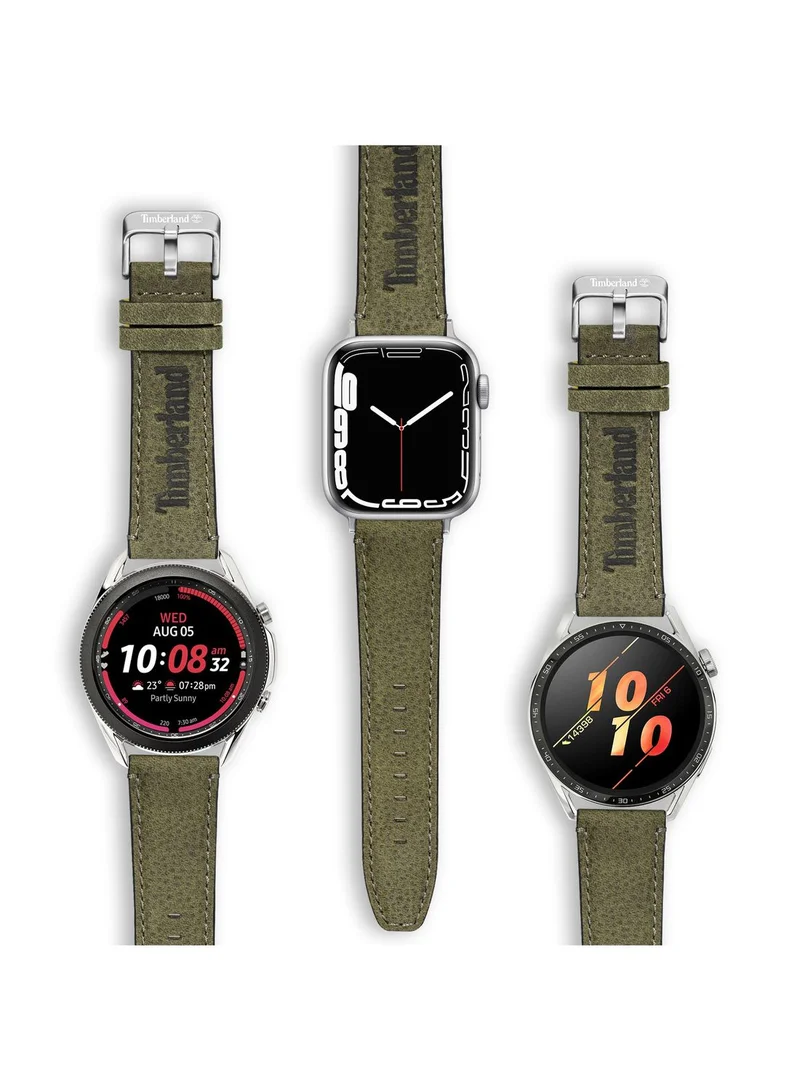 Timberland Timberland Barnesbrook Green Leather Universal Watch Strap 20Mm