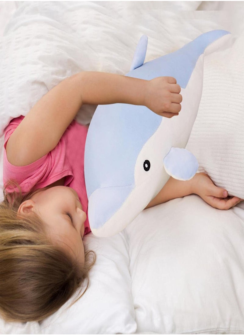 GGOOT - Dolphin Stuffed Animals Plush,Lovely Stuffed Dolphin Plush Toy | Stuffed Animal Dolphin Dolls Sleeping Cushion for Children Girls, 19 Inch - Image 1