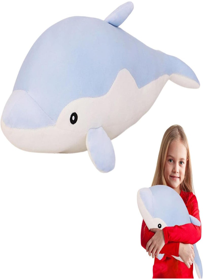GGOOT - Dolphin Stuffed Animals Plush,Lovely Stuffed Dolphin Plush Toy | Stuffed Animal Dolphin Dolls Sleeping Cushion for Children Girls, 19 Inch - Image 1