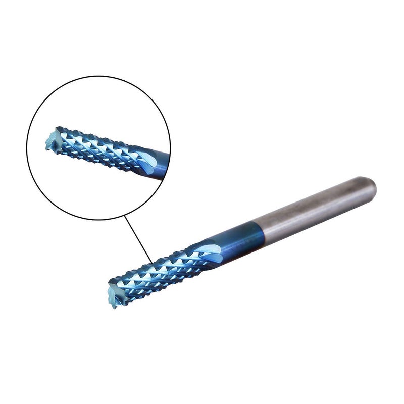 SainSmart Genmitsu 10Pcs Nano Blue Coat End Mill CNC Router Bits, 1.5-3.175mm, 1/8" Shank - Image 4
