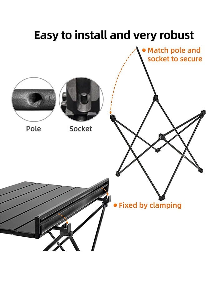 Loquat Camping Table,Outdoor Picnic Table Travel Camping Desk Portable Camping Side Table BBQ table Lightweight Folding Beach Table Perfect for Outdoor/Picnic/Cooking/Beach/Hiking - Image 5